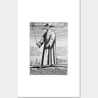 Plague doctor, 17th century artwork (C008/3907) Posters and Art